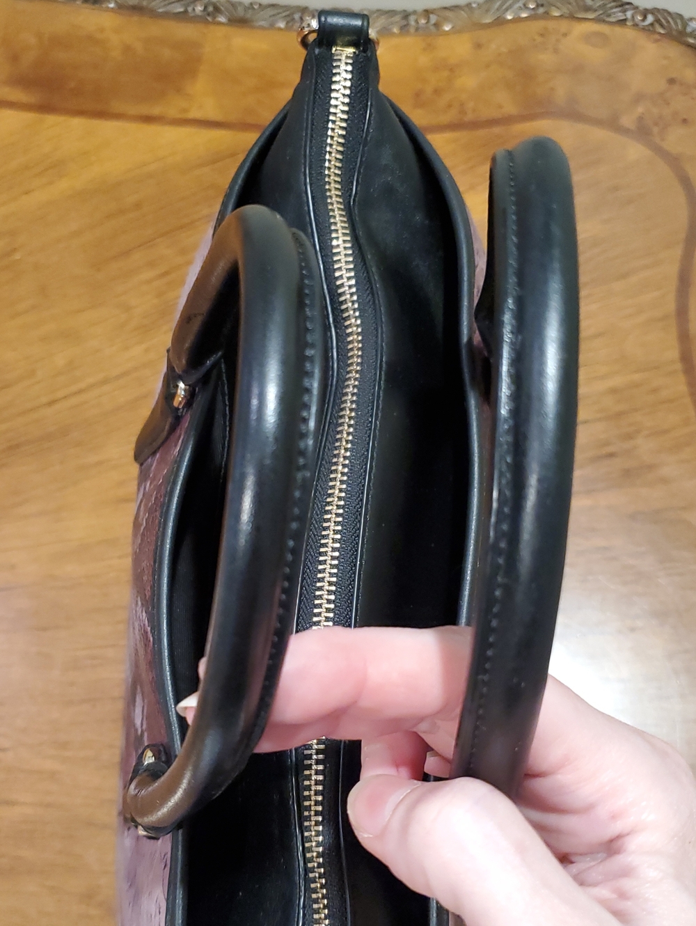 Coach Python Embossed Morgan Satchel - Picture 13 of 16